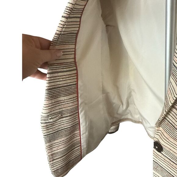 Womens Tommy Hilfiger Cropped Tweed Blazer Size 8 - Picture 5 of 9